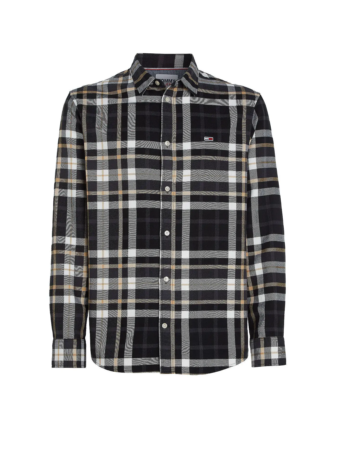 TOMMY JEANS | Hemd Classic Fit | schwarz